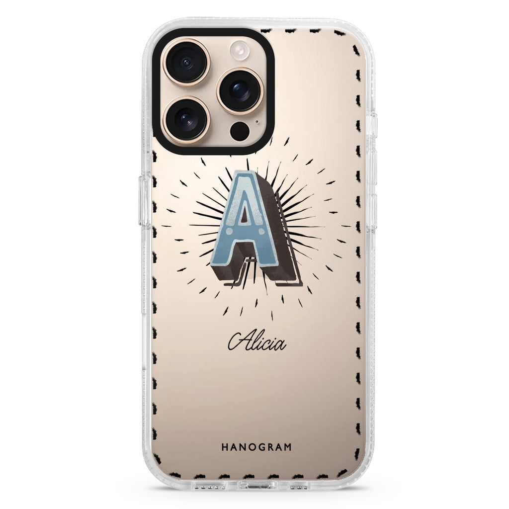 Artistic Monogram III iPhone Ultra Clear Case
