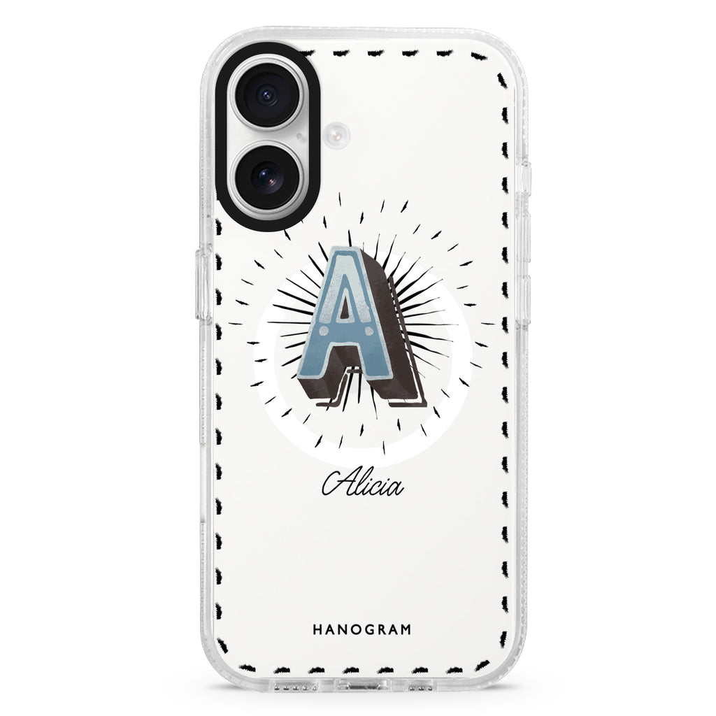 Artistic Monogram III MagSafe Compatible Ultra Clear Case