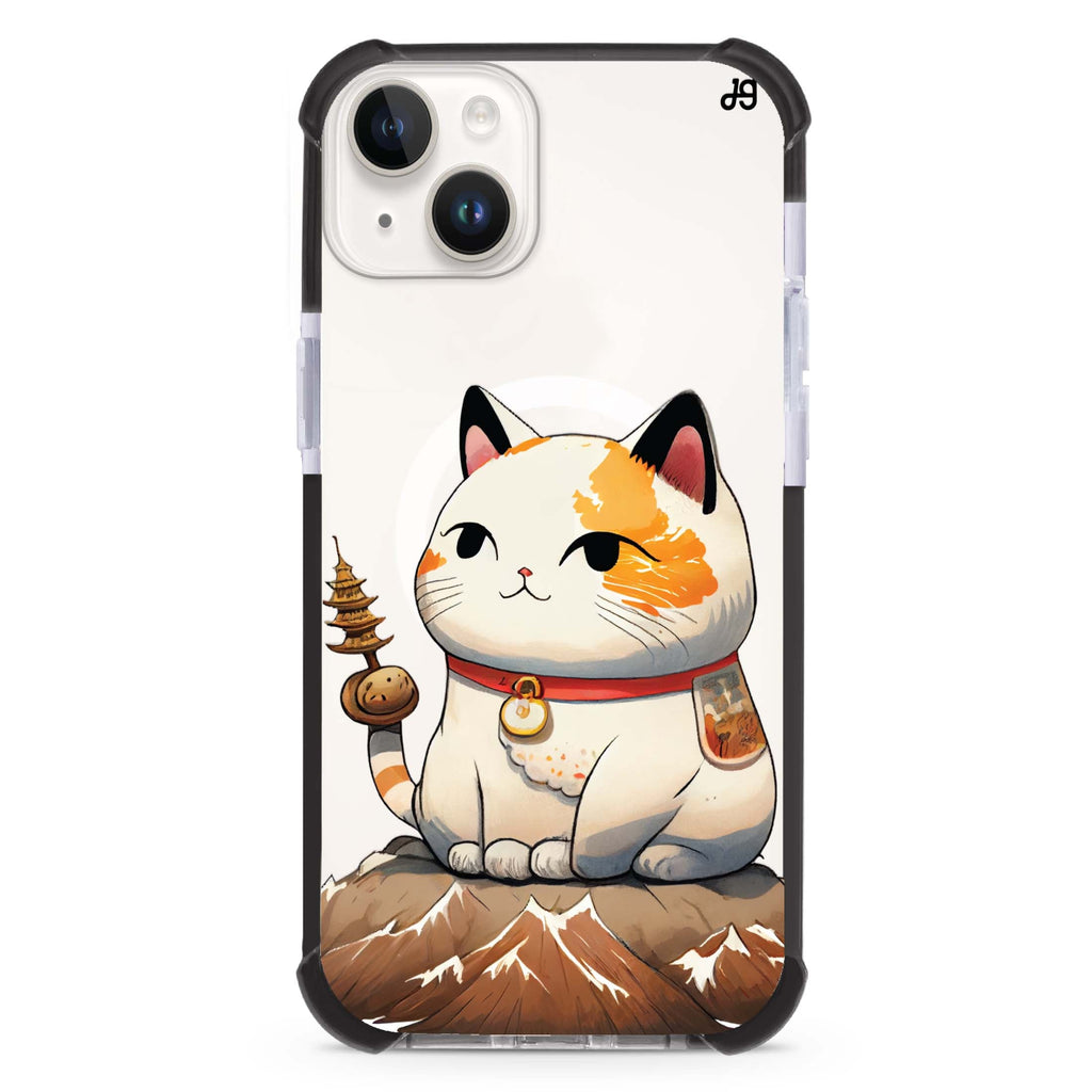 A Cute Cat iPhone 15 Plus MagSafe Compatible Ultra Shockproof Case