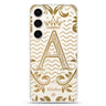 Royal Vintage Monogram Samsung Galaxy Ultra Clear Case