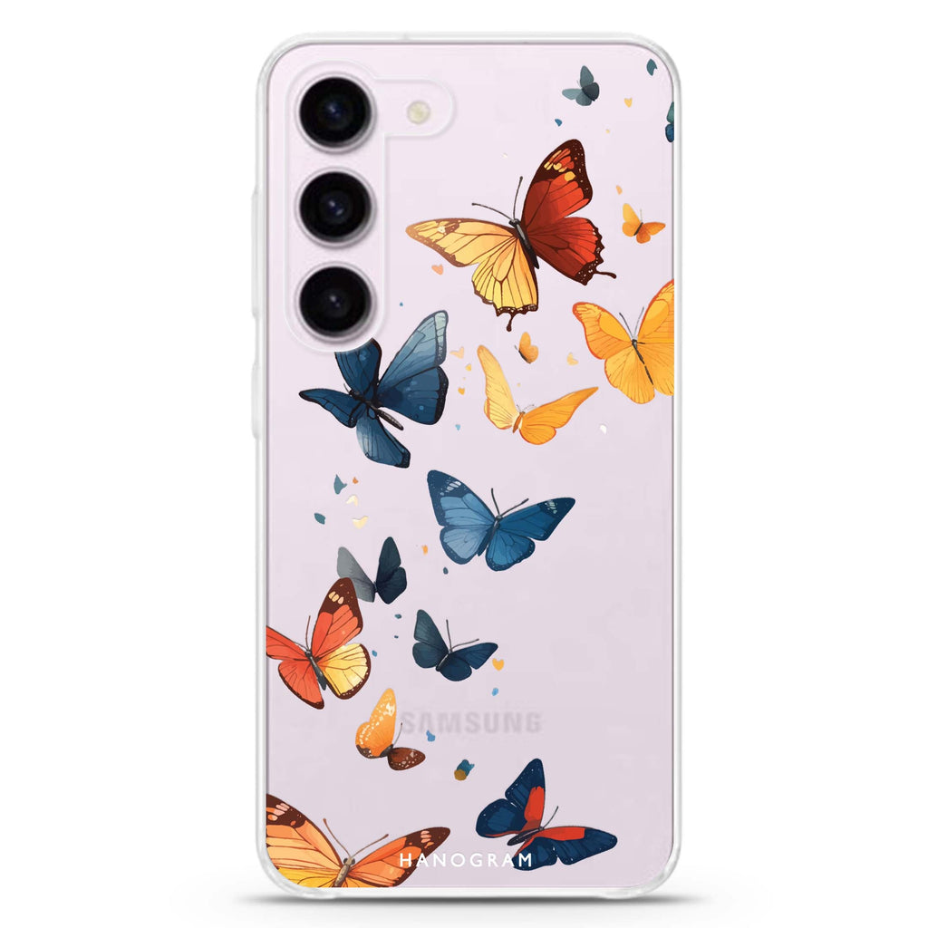 Quiet Flight ultra-clear case for Samsung Galaxy S23/S22, front view