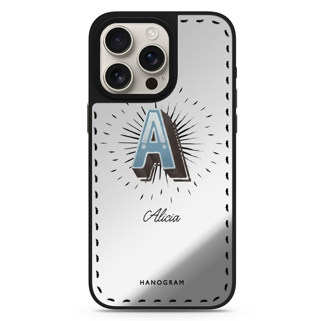 Artistic Monogram III MagSafe compatible mirror case for iPhone 16/15/14 Pro Max and Pro, main view