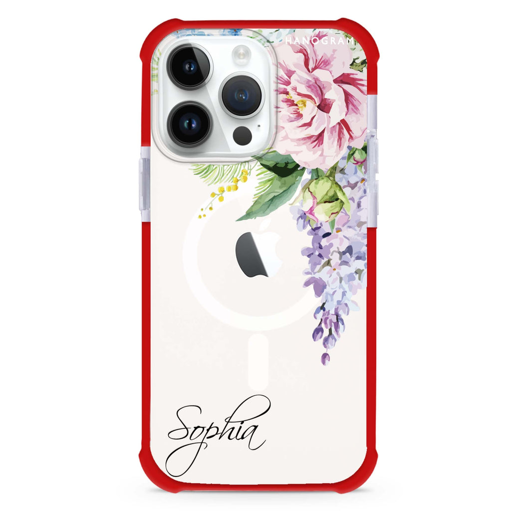 Tropical Floral II iPhone 15 Pro Max MagSafe Compatible Ultra Shockproof Case
