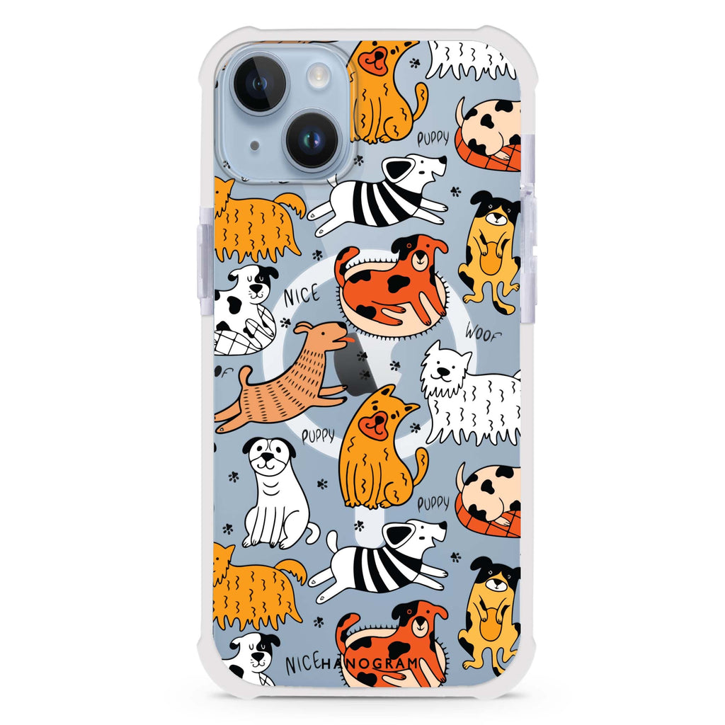 Furry Friends iPhone 15 Plus MagSafe Compatible Ultra Shockproof Case