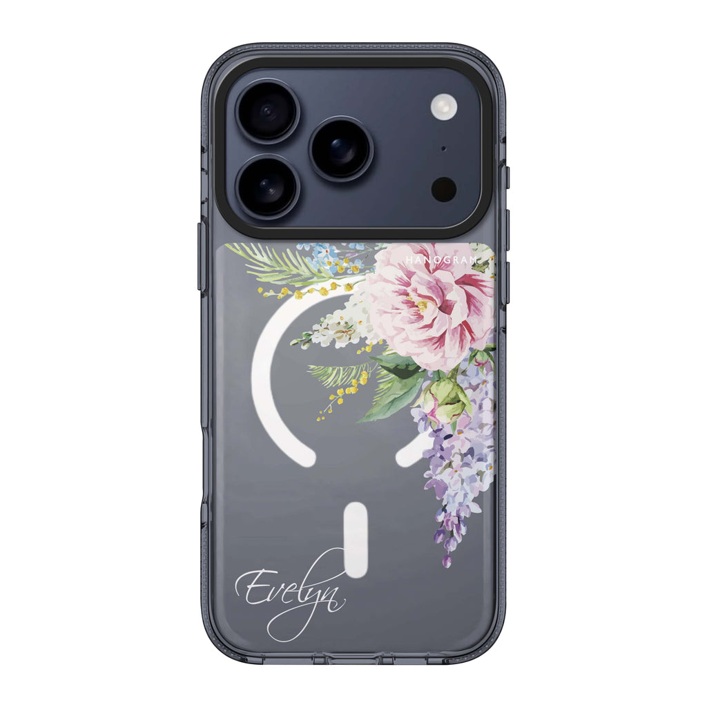 Tropical Floral II personalized name flower floral spring summer iPhone 17 Pro Max ultra clear case