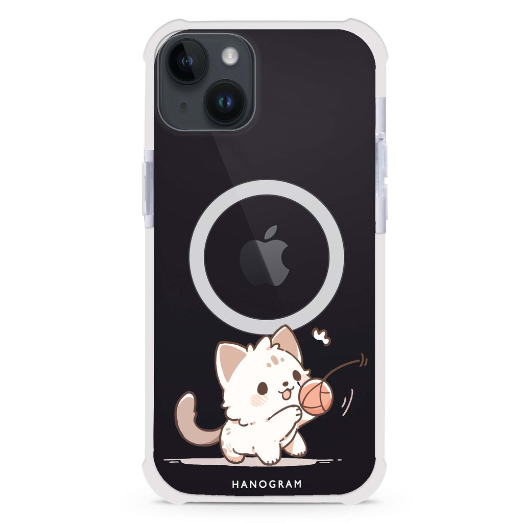 Kitty Chase iPhone 15 Plus MagSafe Compatible Ultra Shockproof Case