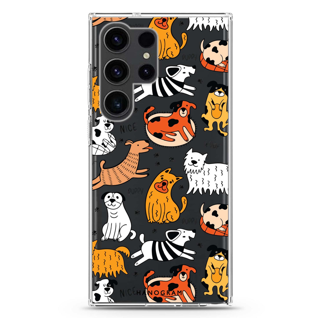Furry Friends Samsung Galaxy S26/S25/S24/S23/S22 Ultra ultra clear case, transparent design, main view