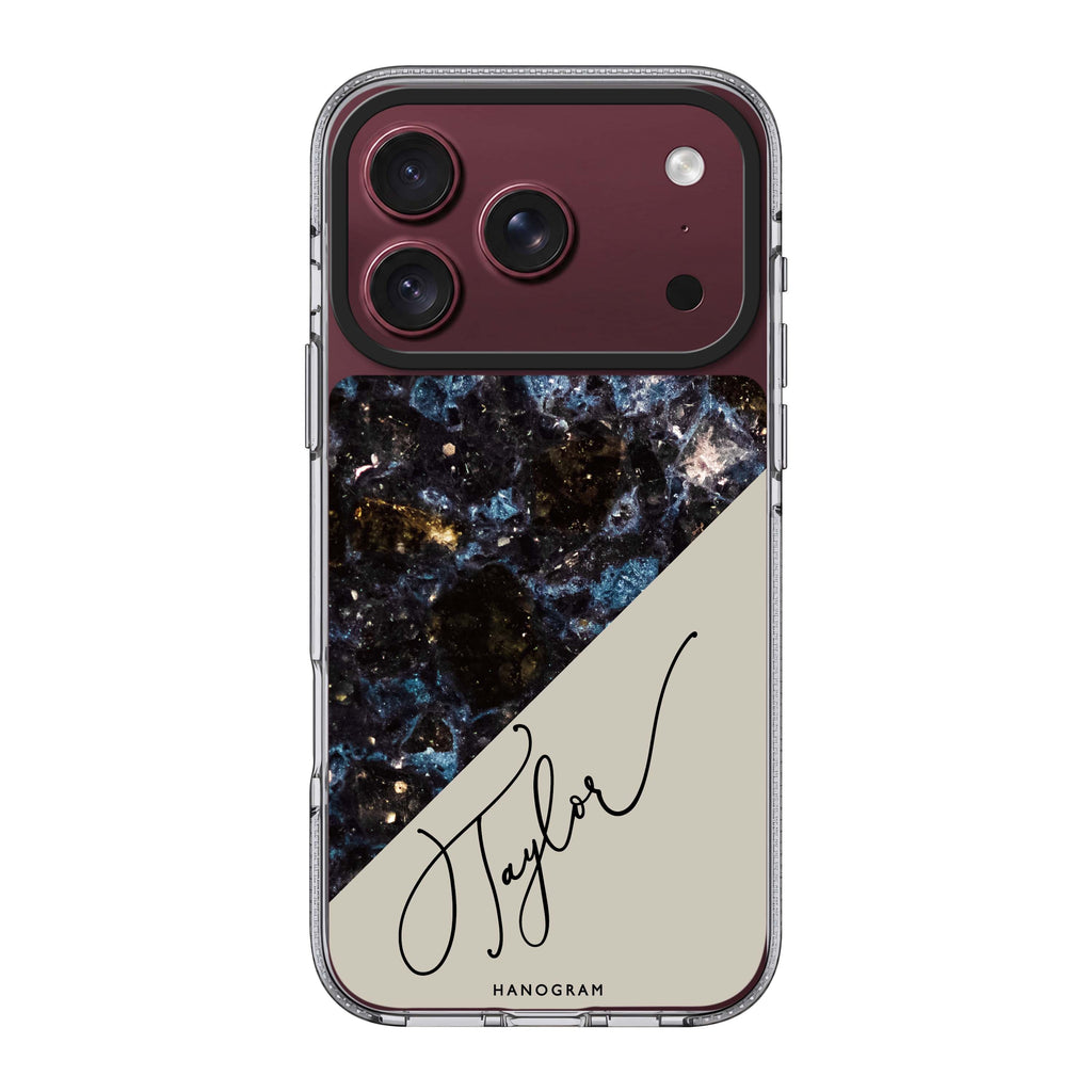 Black Marble Rose Ultra Clear Case