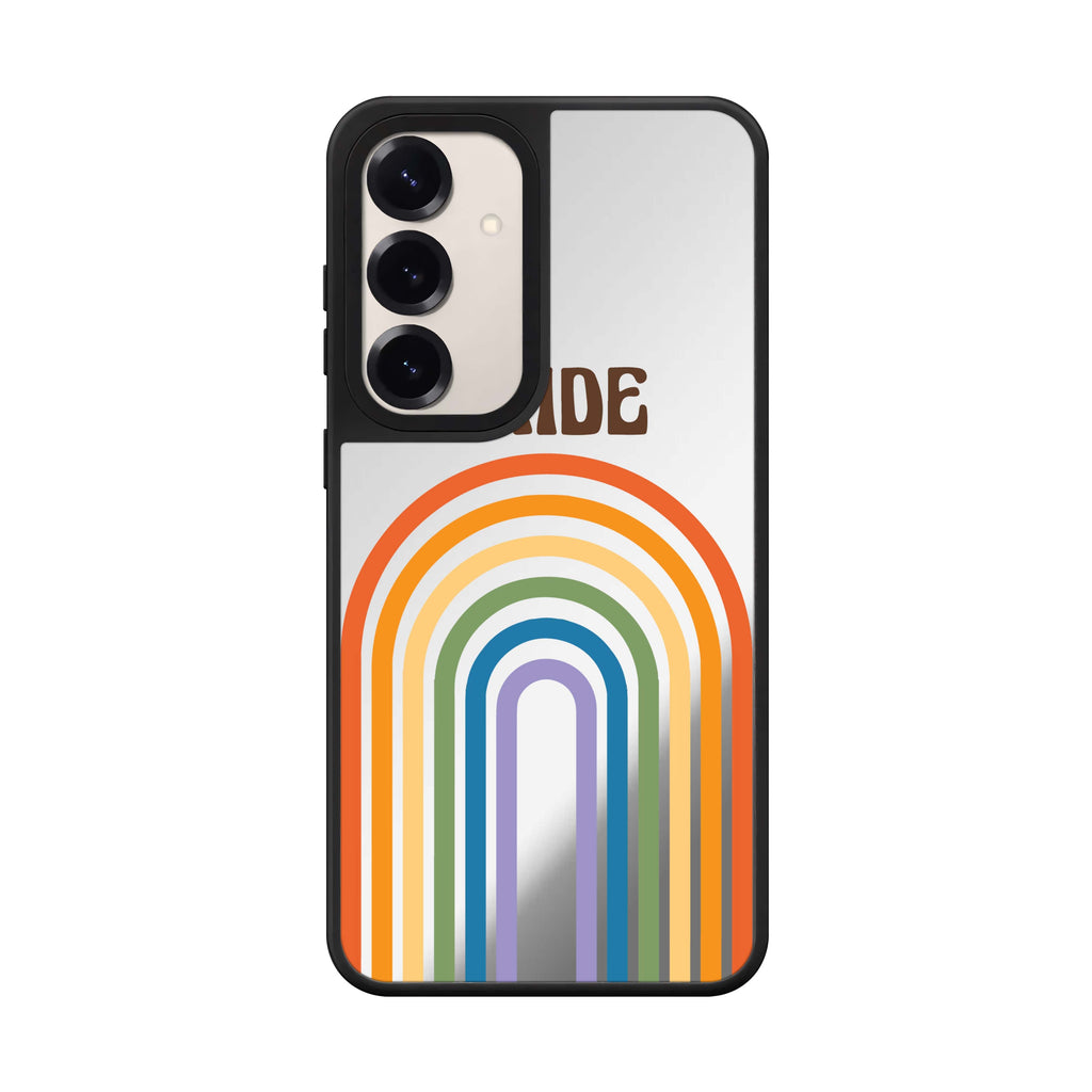 Rainbow Pride Samsung Galaxy mirror case front view