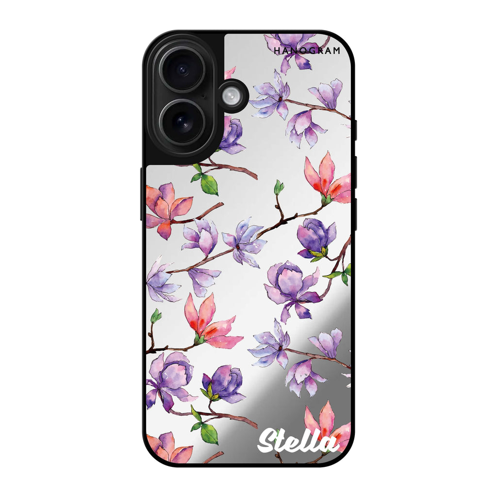 Reflective iPhone 16 Mirror Case –Colour In Spring Design