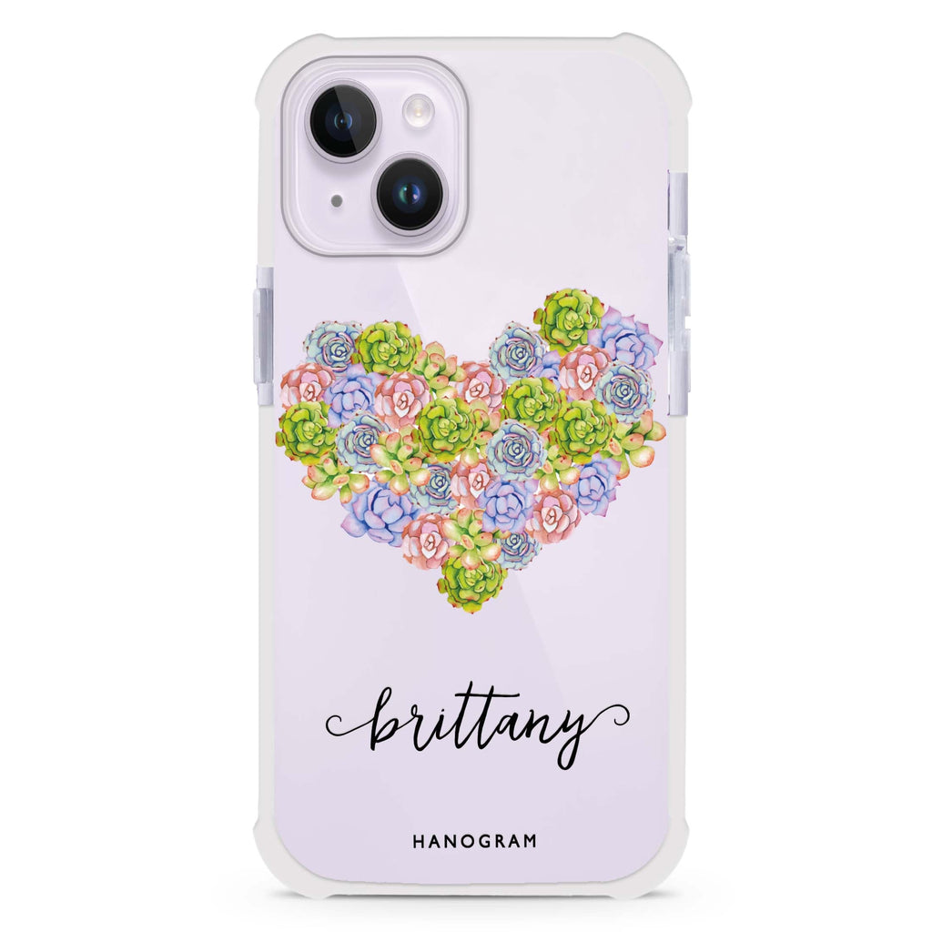 Floral Heart iPhone 15 Plus Ultra Shockproof Case