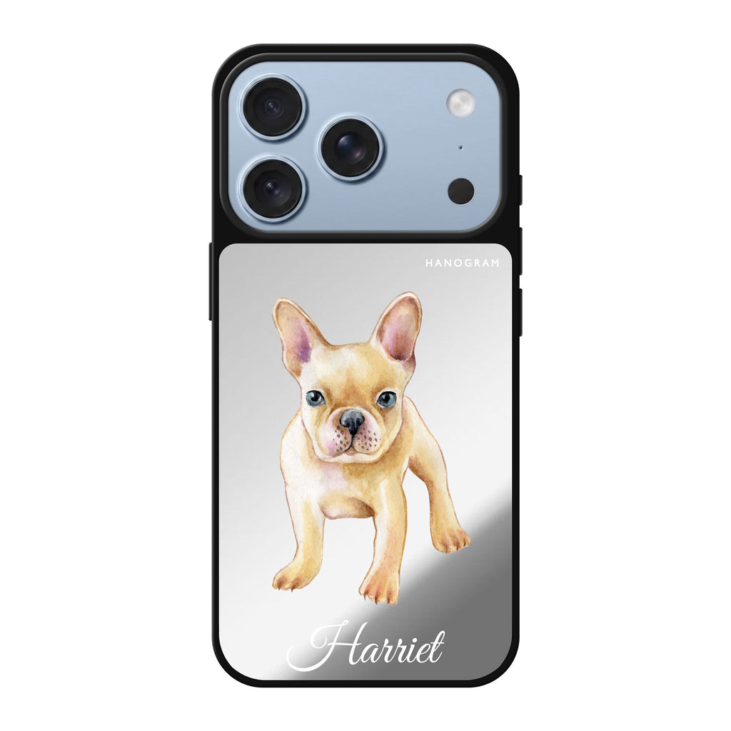 Cute Dog personalized name dog animal cute iPhone 18 Pro Max mirror case
