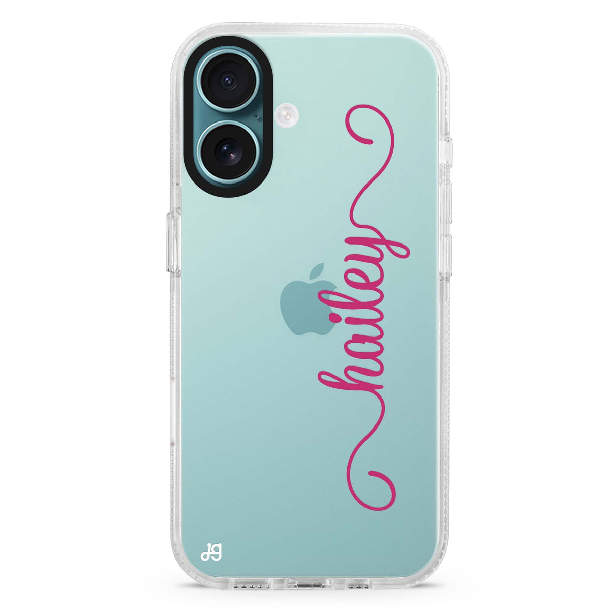 Vertical Cursive Handwritten iPhone 16 Ultra Clear Case – Hanogram