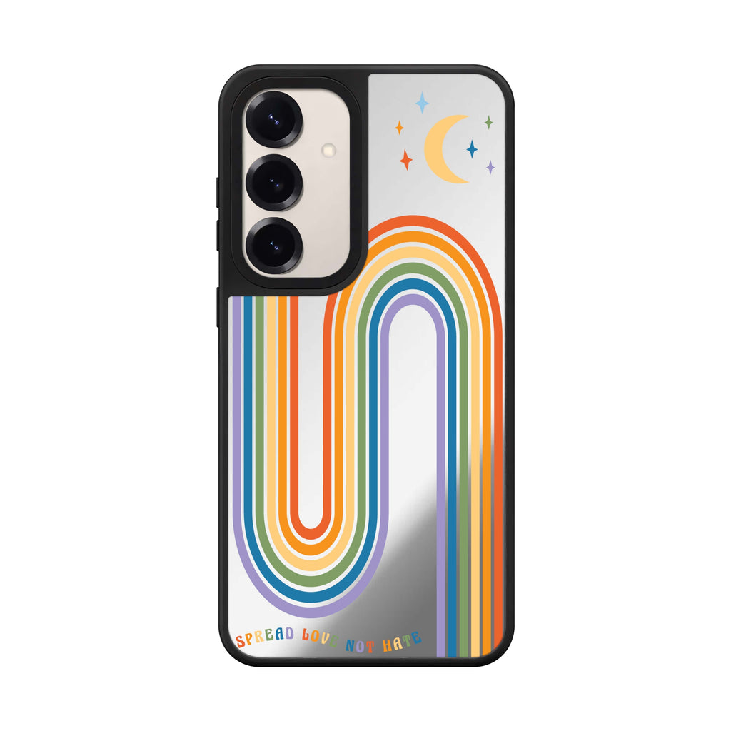 Spread Love with rainbow Mirror Case