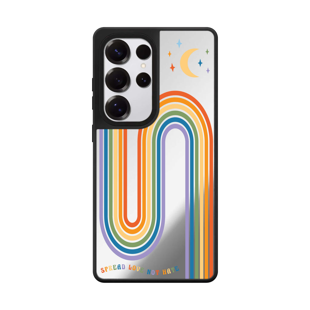 Spread Love with rainbow Mirror Case