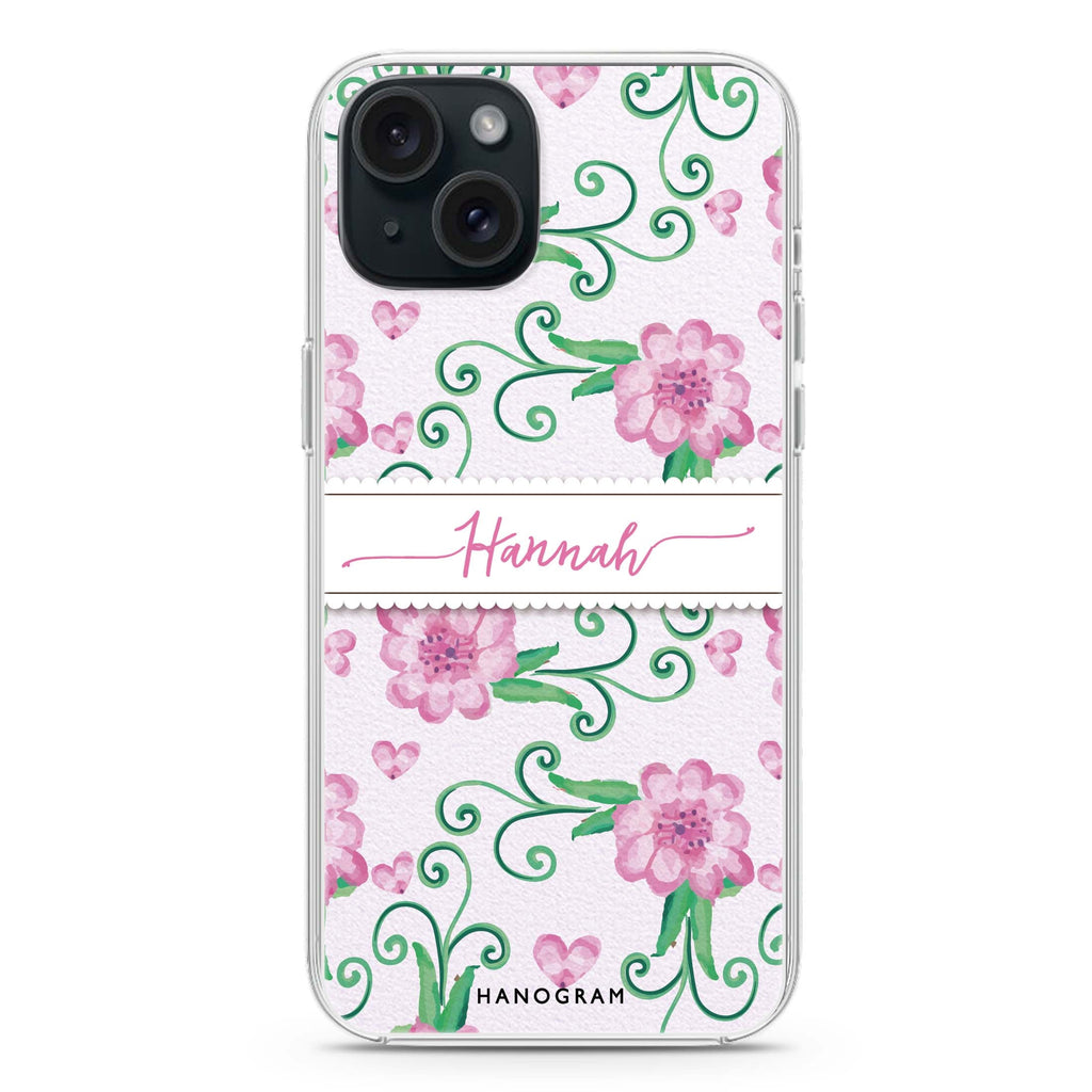 The Dancing Flower iPhone 15 Plus MagSafe Compatible Ultra Clear Case