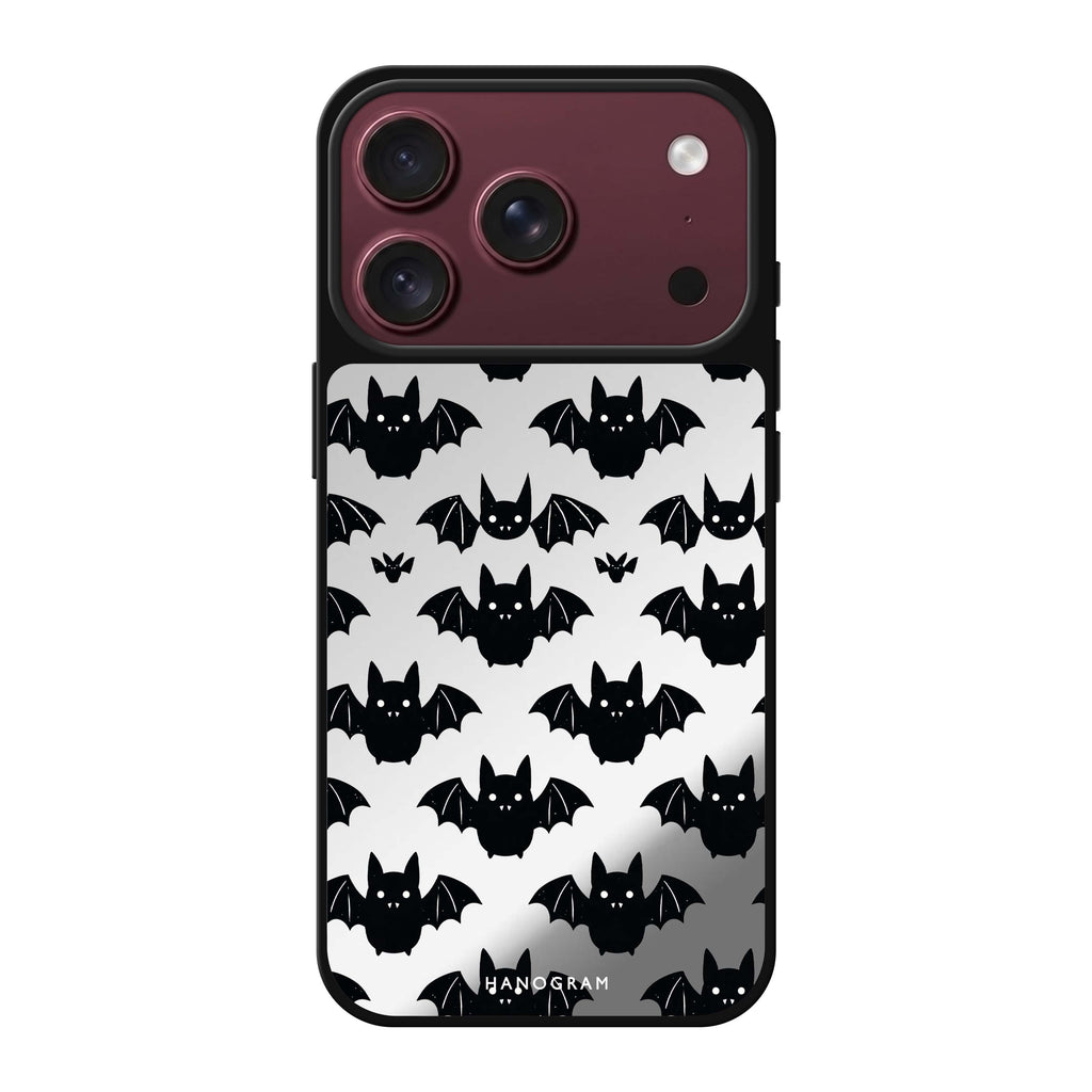 Batty Little Faces iPhone 18 Pro Max Mirror Case - design view 1