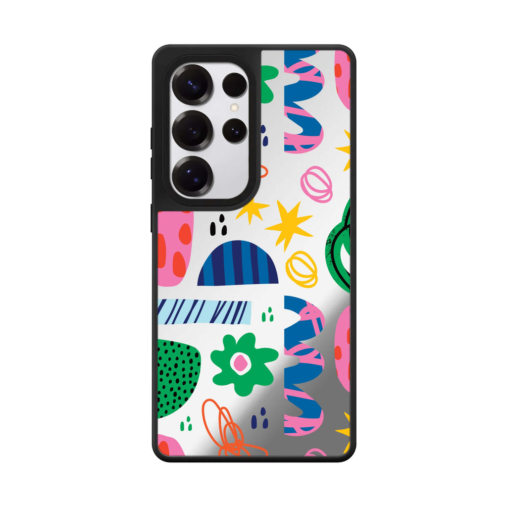 Abstract Drawing By Joe Samsung Galaxy S25 S24 S23 Ultra mirror case, front view