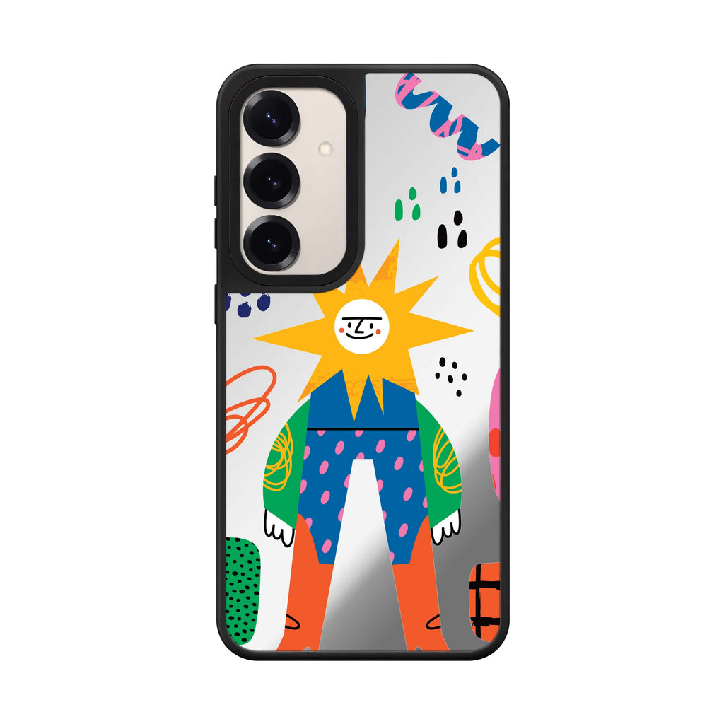 Abstract People Style 1 Samsung Galaxy mirror case front view