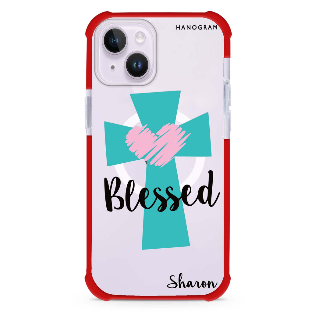 Blessed iPhone 15 Plus MagSafe Compatible Ultra Shockproof Case