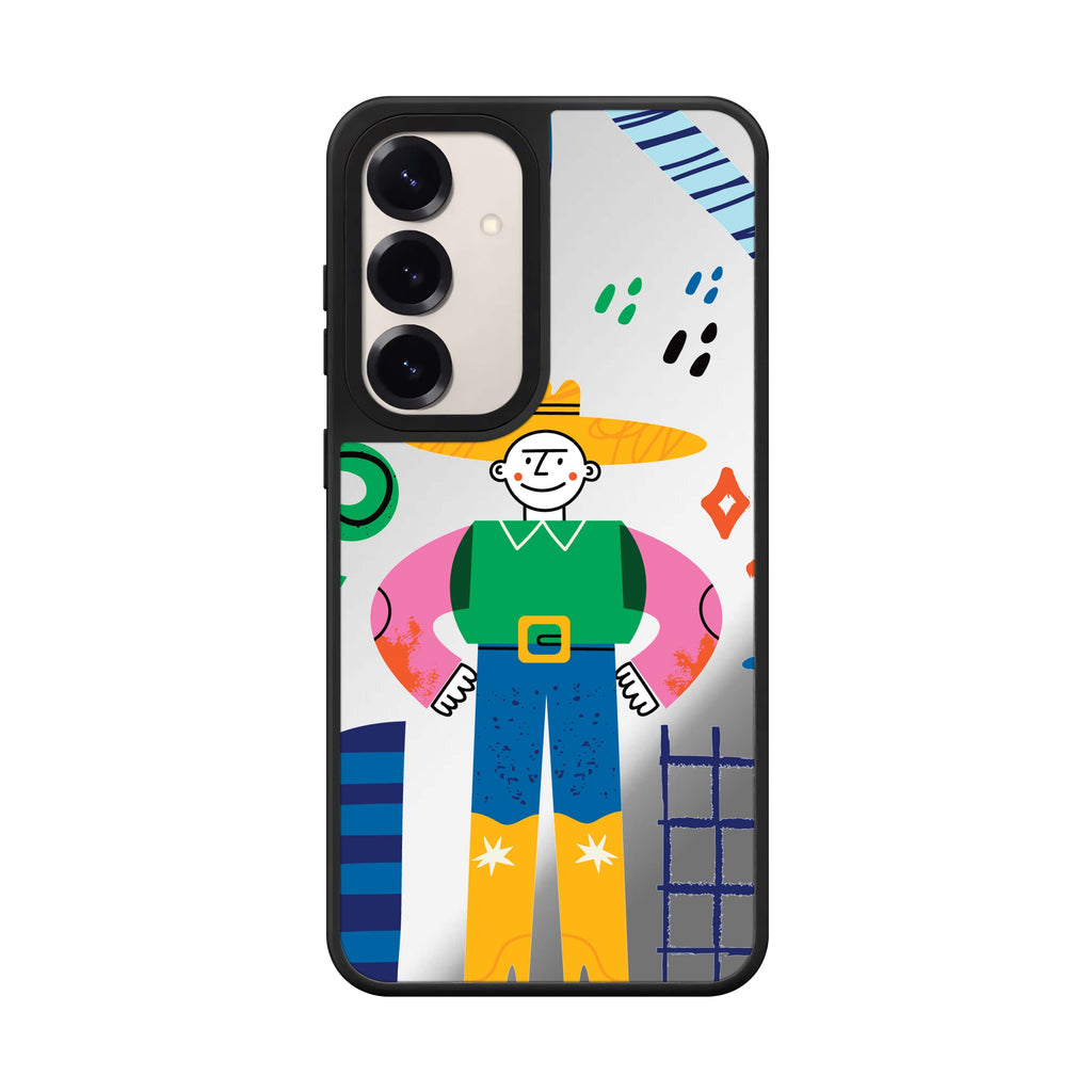 Abstract People Style 2 Samsung Galaxy mirror case front view