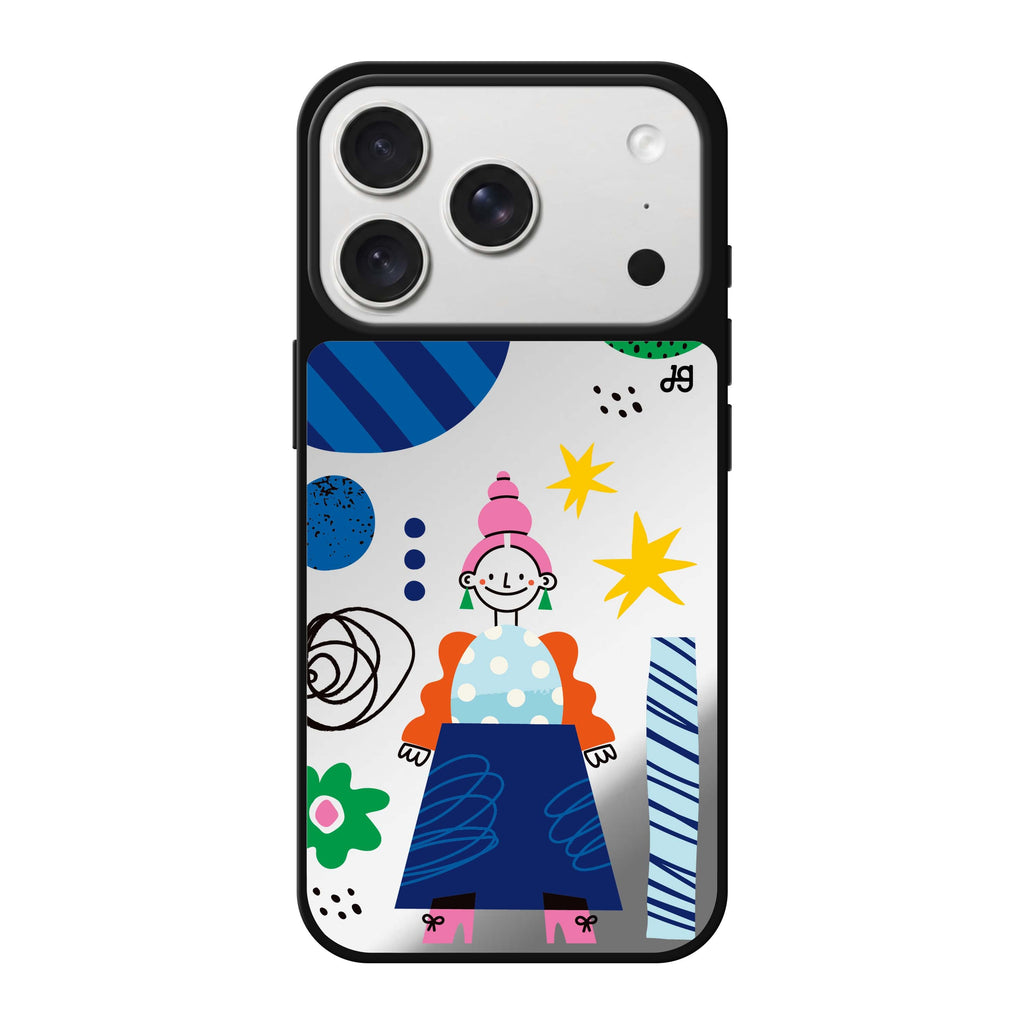 Abstract People #4 abstract portrait iPhone 18 Pro Max mirror case