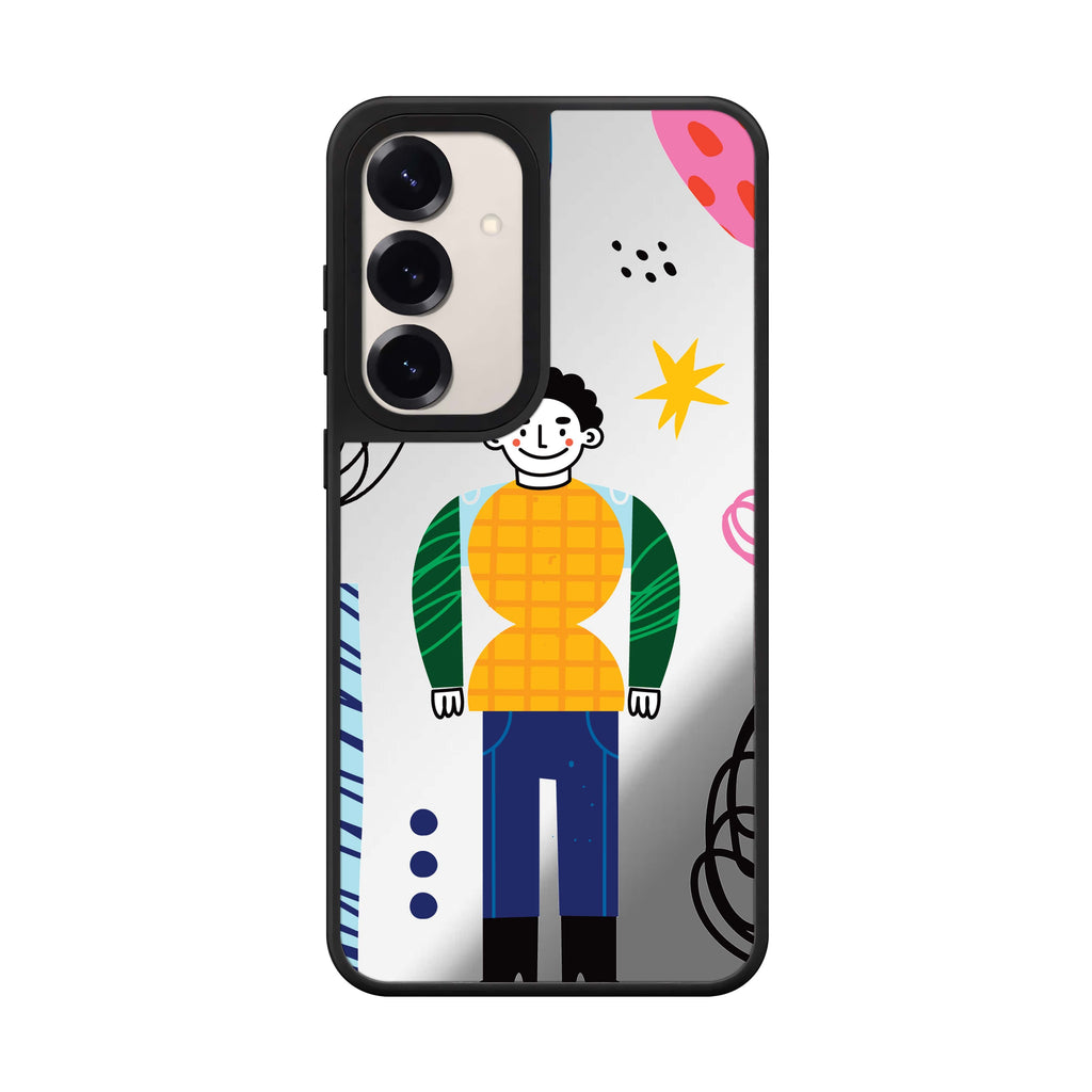 Abstract People Style 4 Samsung Galaxy mirror case front view