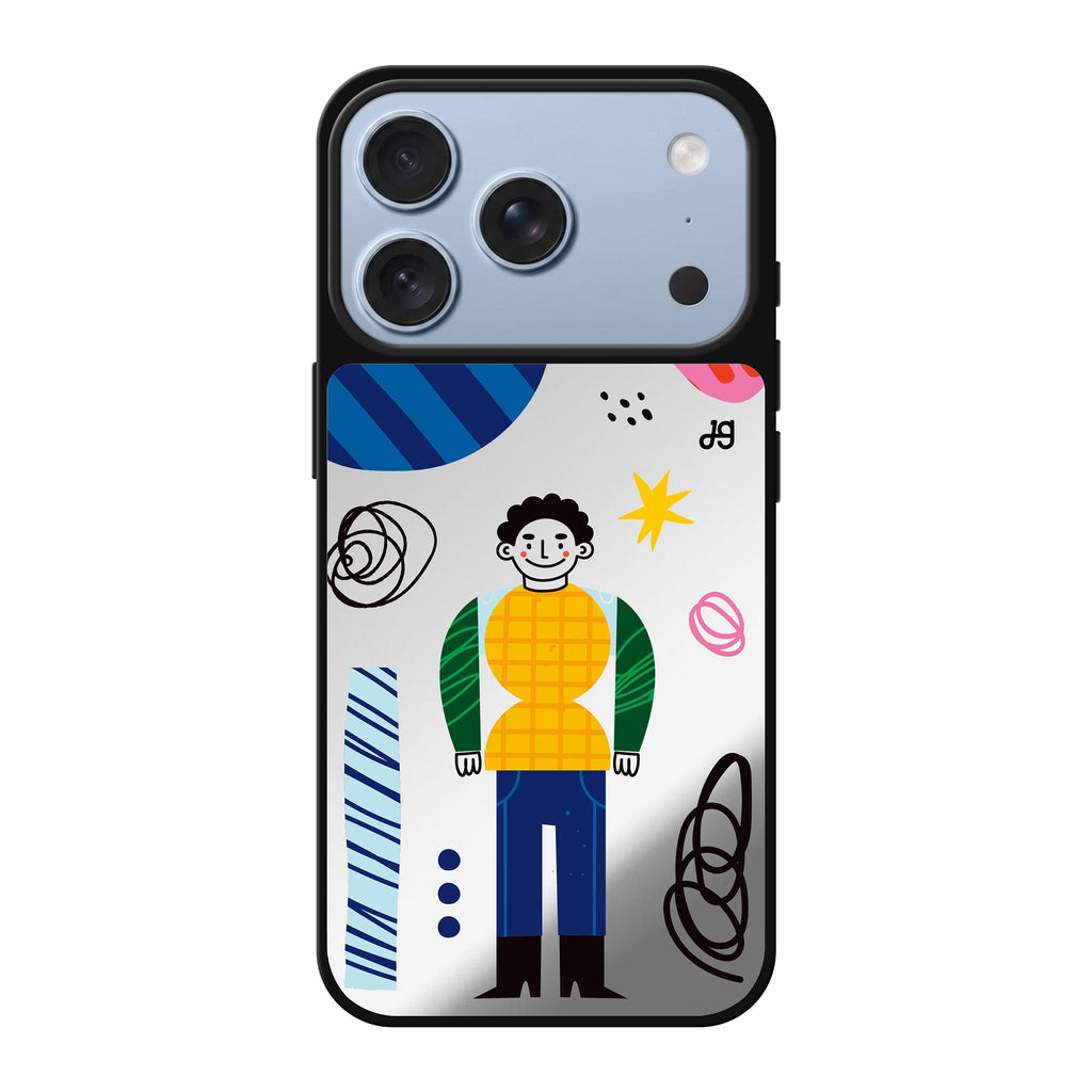 Abstract People #5 abstract portrait iPhone 18 Pro Max mirror case