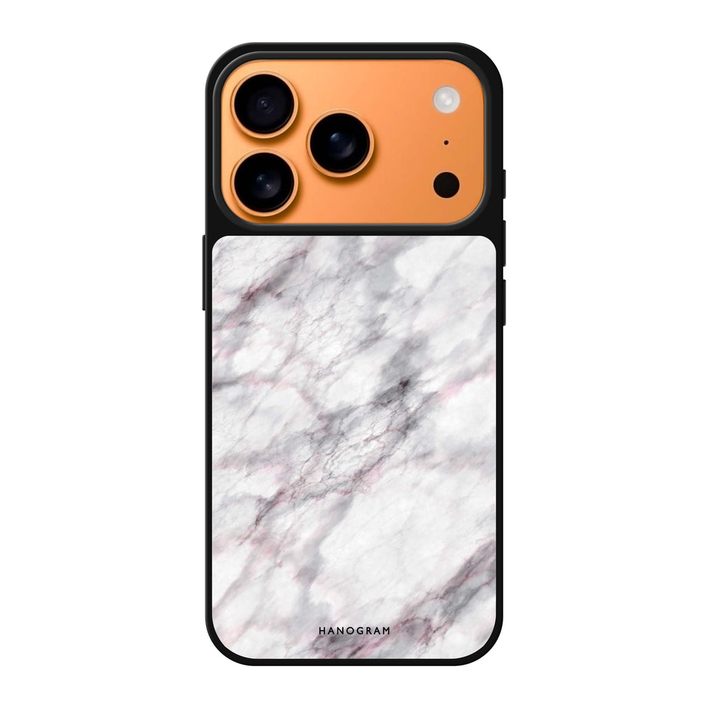 Cursive Name & Marble personalized name marble typography iPhone 17 Pro Max mirror case