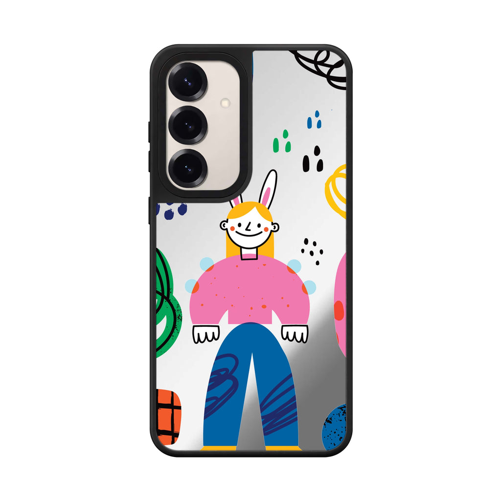 Abstract People Style 5 Samsung Galaxy mirror case front view
