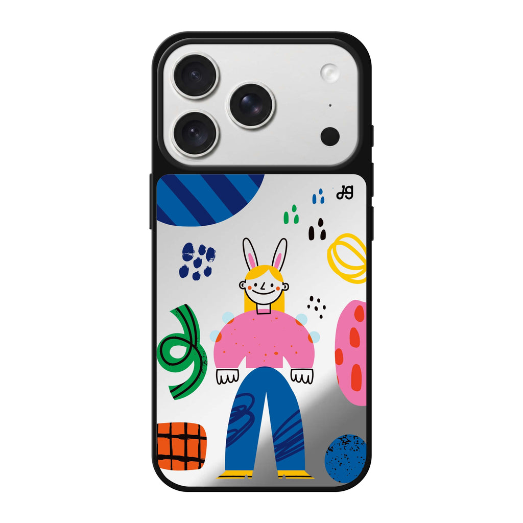 Abstract People #6 abstract portrait iPhone 18 Pro Max mirror case