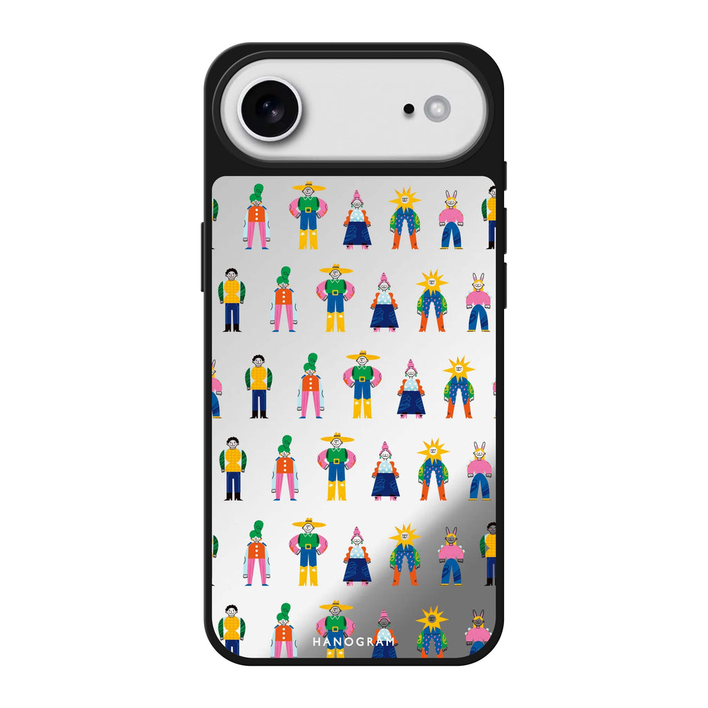 Abstract People Family 鏡面手機殼