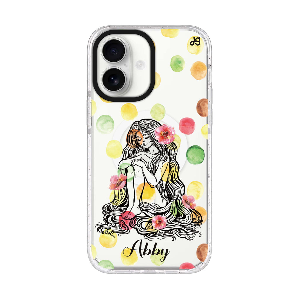 The Inner Self personalized name iPhone 17 ultra clear MagSafe case, front product view