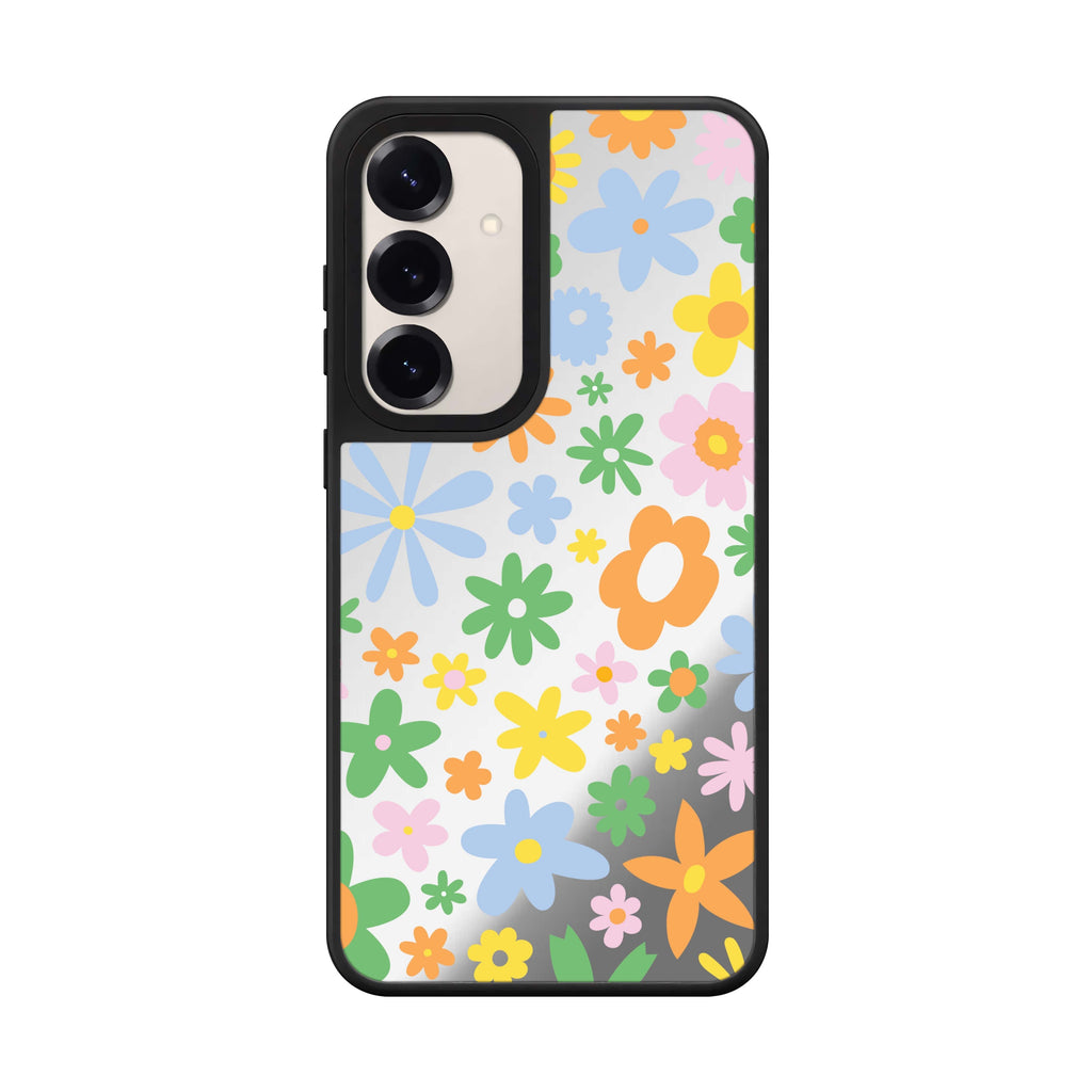 Flowers Style 1 Samsung Galaxy mirror case front view