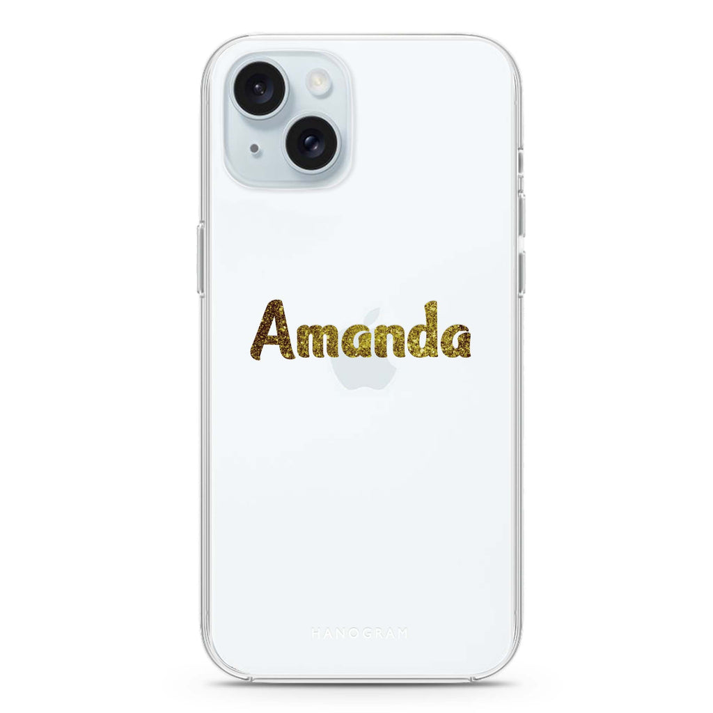 Glittering Gold iPhone Ultra Clear Case