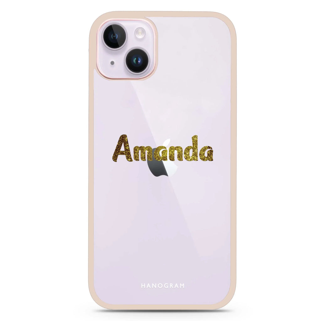 Glittering Gold iPhone 15 Impact Guard Bumper Case