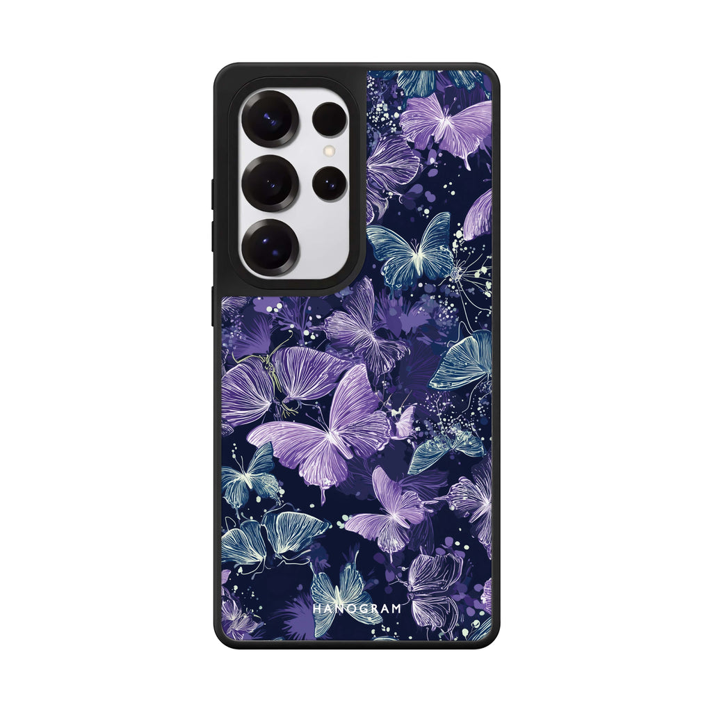 Midnight Butterflies Mirror Case