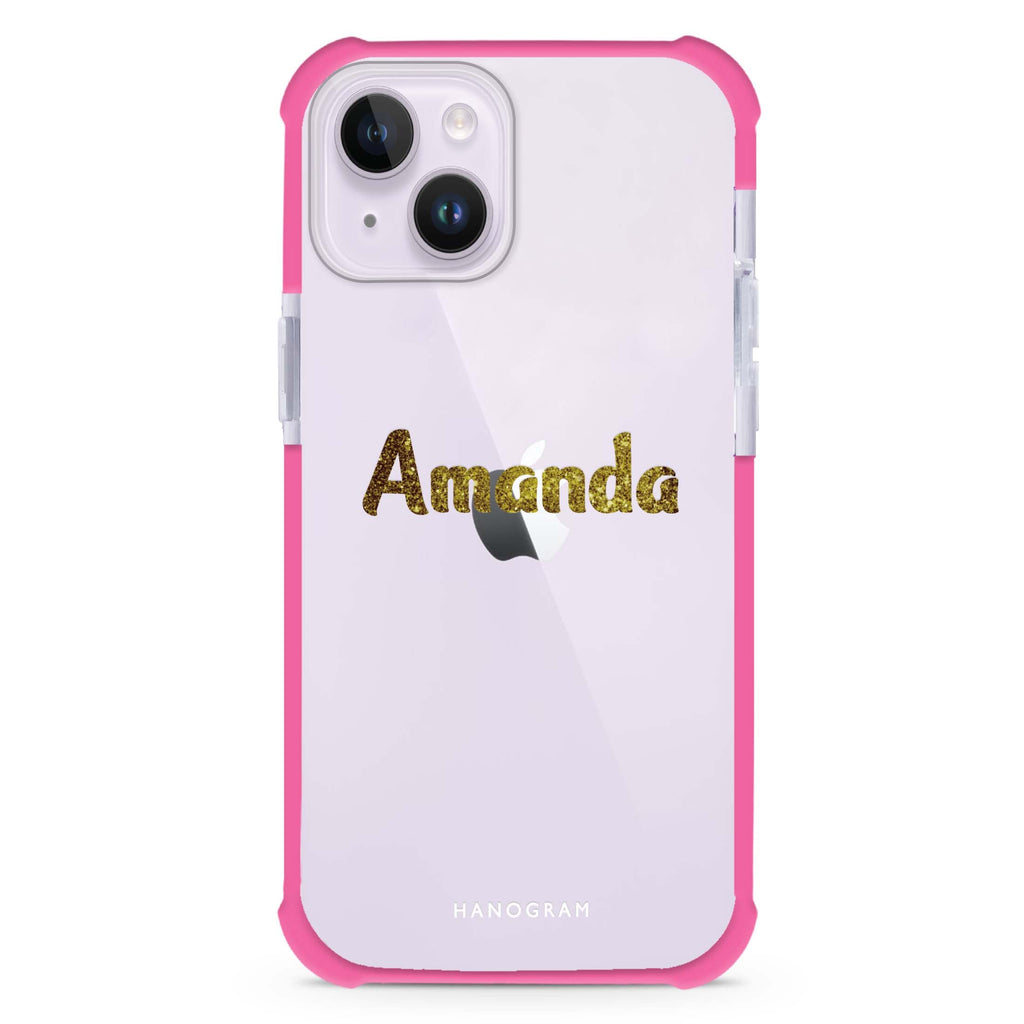 Glittering Gold iPhone 15 Plus Ultra Shockproof Case