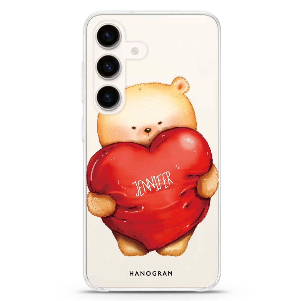 Bear Hug Samsung Galaxy Ultra Clear Case