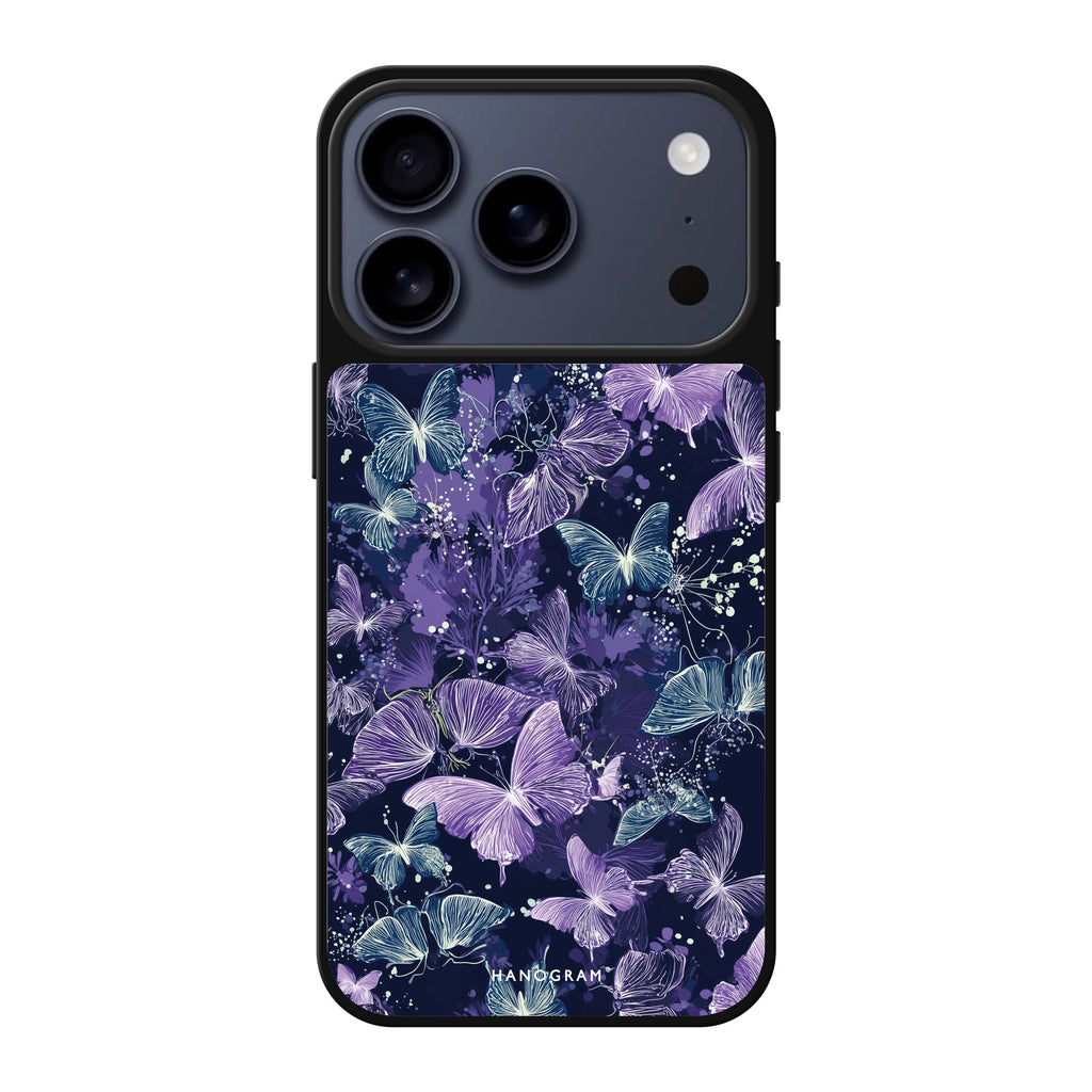 Midnight Butterflies butterfly animal iPhone 17 Pro Max mirror case