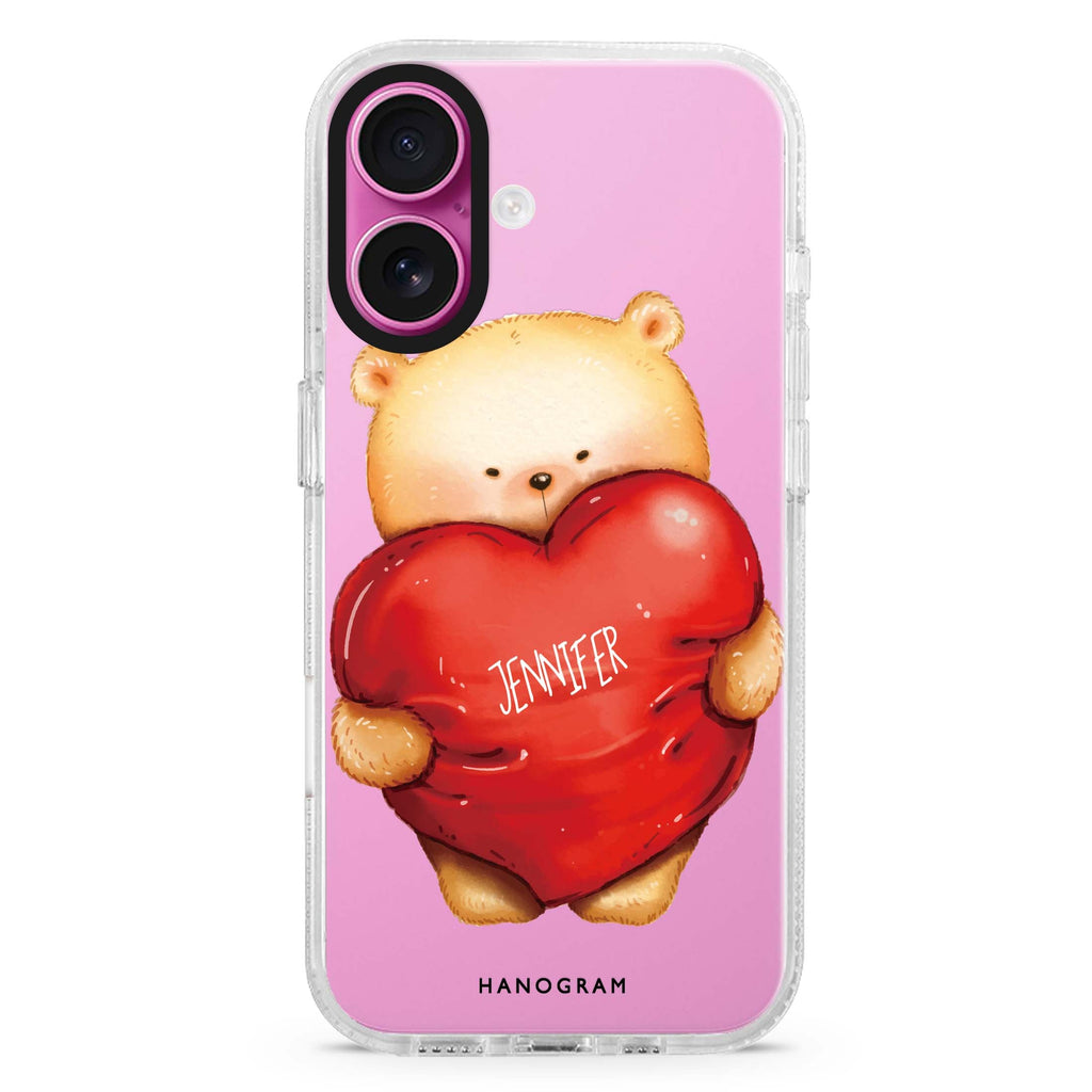 Bear Hug iPhone 16 Ultra Clear Case – Hanogram