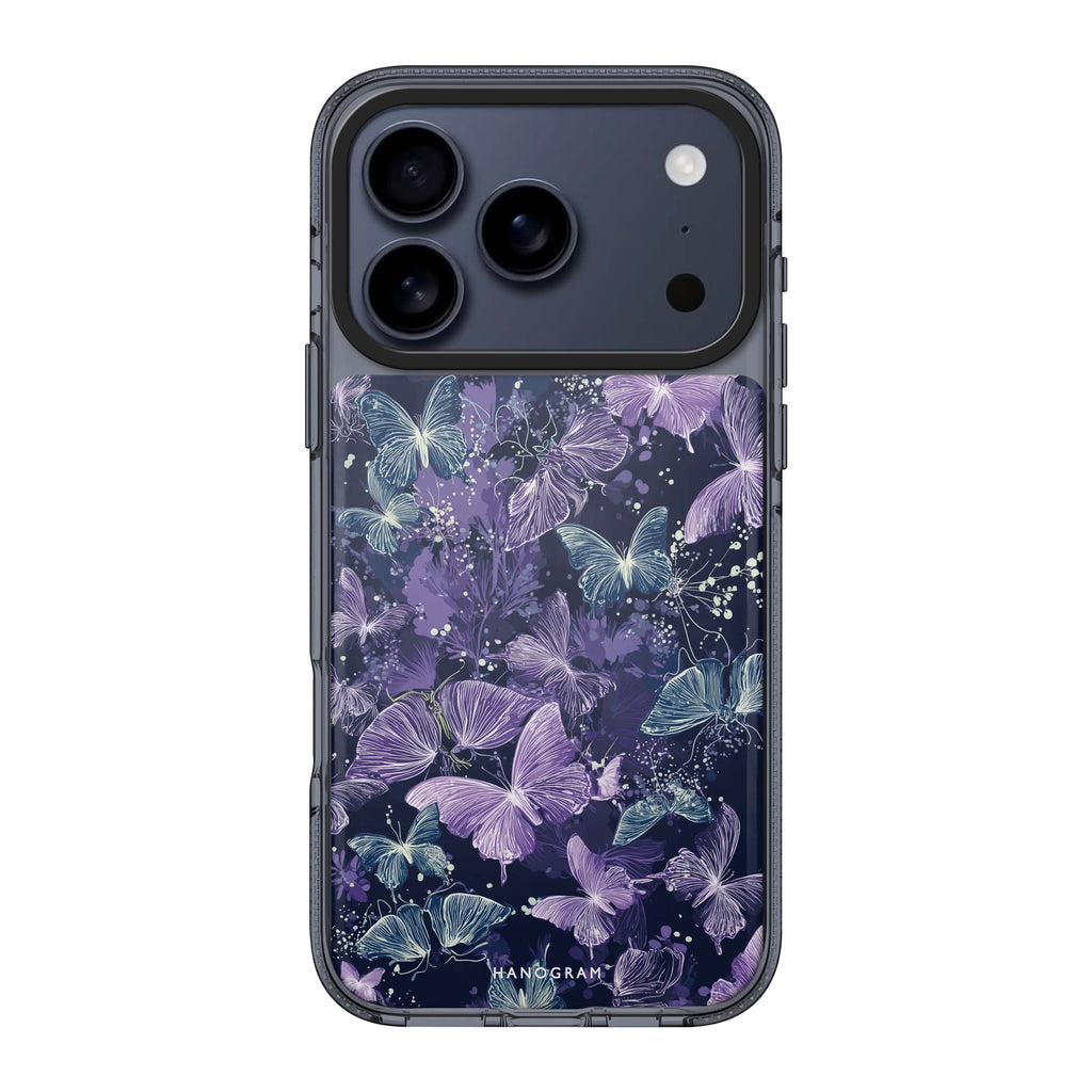 Midnight Butterflies butterfly animal dark iPhone 17 Pro Max ultra clear case