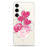 Sweet Heart With Rose Samsung Galaxy Ultra Clear Case