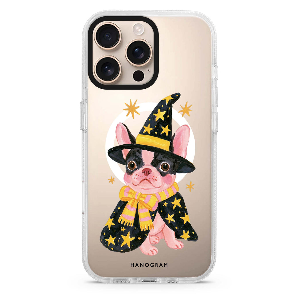 Frenchie Spell School MagSafe Compatible Ultra Clear Case for iPhone 16 Pro Max - main view