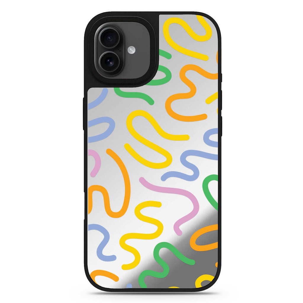 Abstract Doodles iPhone 17 mirror case