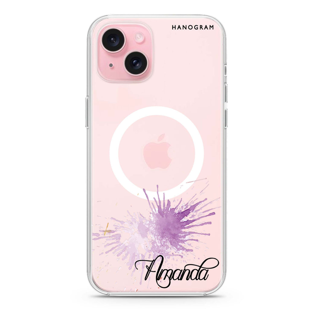 Paint Smash iPhone 15 Plus MagSafe Compatible Ultra Clear Case