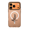My Love Handwritten personalized name heart romantic typography Valentine iPhone 17 Pro Max ultra clear case