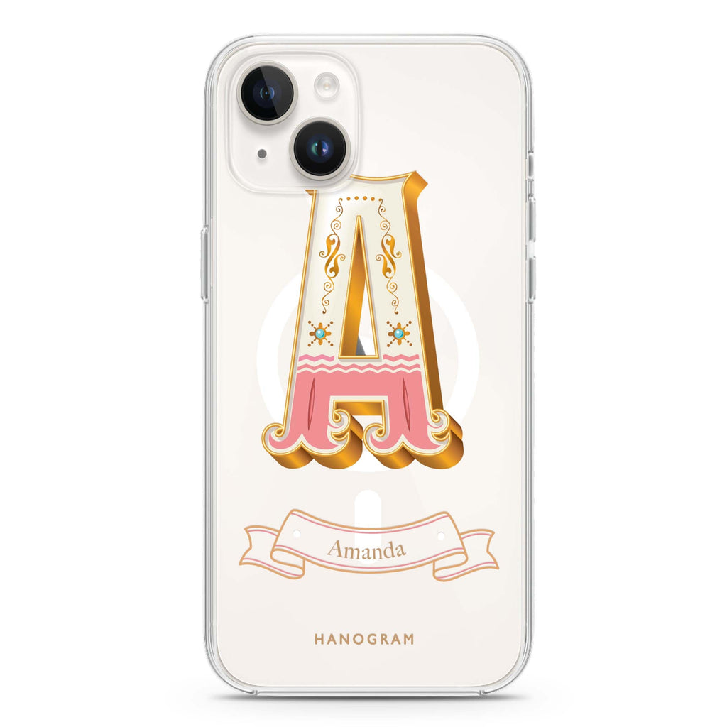 Circus monogram iPhone 15 Plus MagSafe Compatible Ultra Clear Case