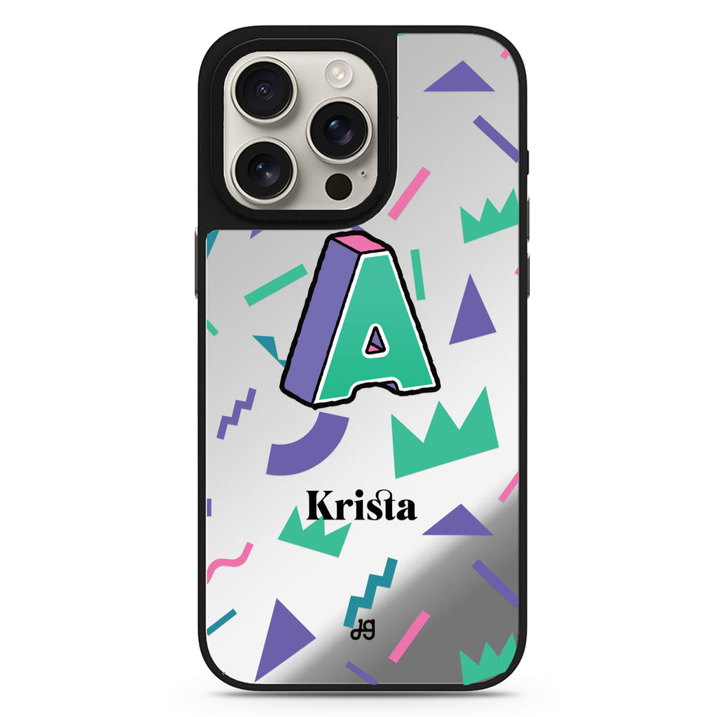 Inspired Monogram color-inspired design iPhone 16/15/14 Pro Max & Pro mirror case
