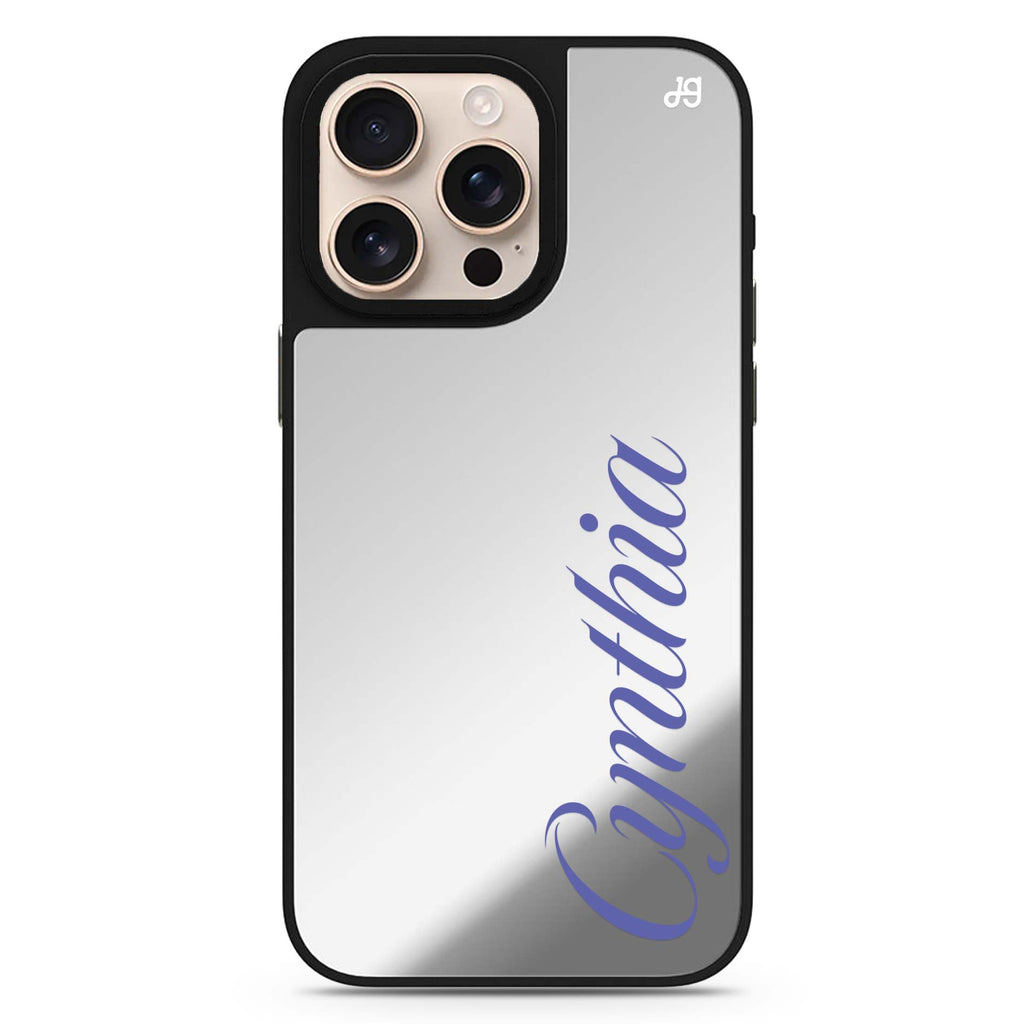 SleekSignature personalized name MagSafe mirror case for iPhone 16/15/14 Pro Max and Pro, main view